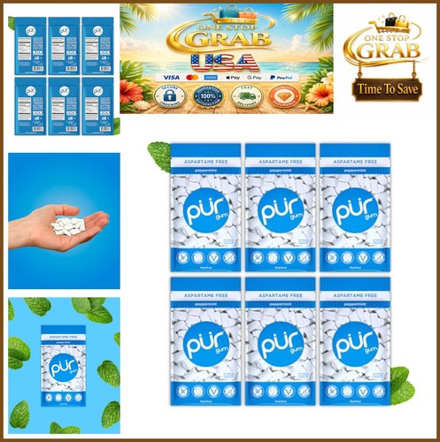 Xylitol chewing gum peppermint - xylitol,