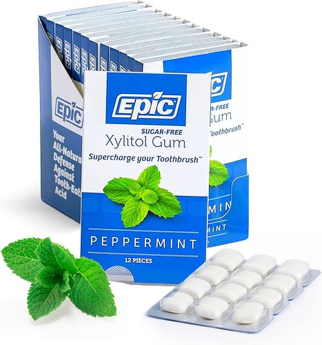 Xylitol peppermint gum - xylitol,