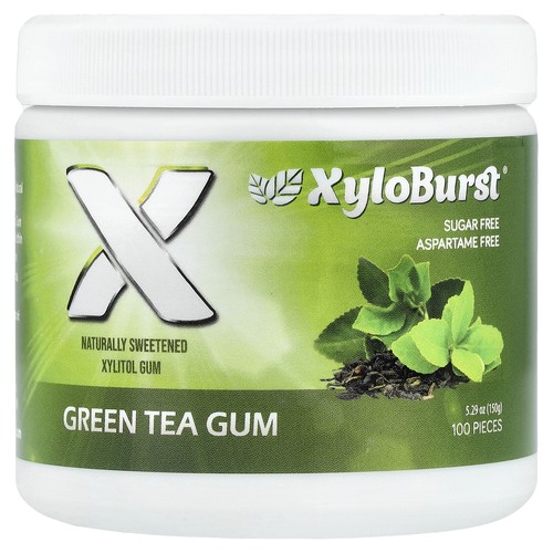 Xylitol gum green tea 100 - xylitol,