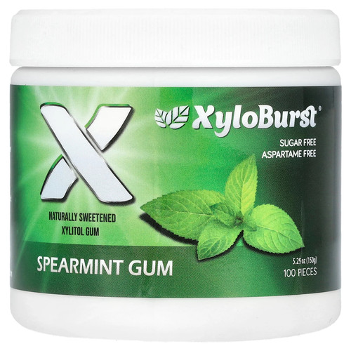 Xylitol gum spearmint 100 - gum,, spearmint,