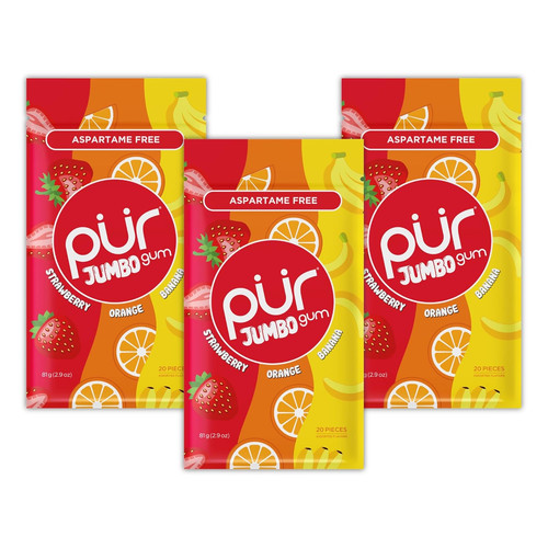 Pur jumbo gum - aspartame, free