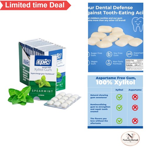 Xylitol spearmint gum 144 - xylitol,