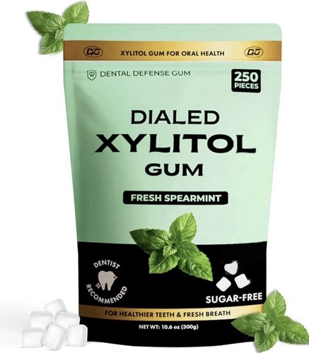 Dialed xylitol spearmint gum - xylitol,