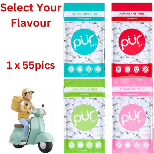 Pur 100 xylitol chewing gum - pur,