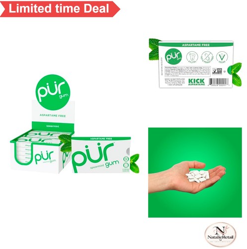 Spearmint gum sugar free - gum,