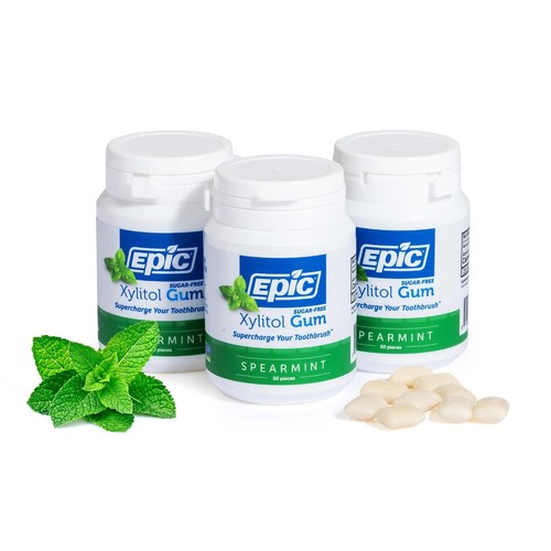 Epic xylitol spearmint gum - xylitol,