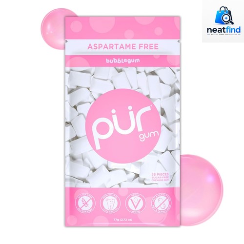 Pur bubblegum xylitol gum - xylitol, 55