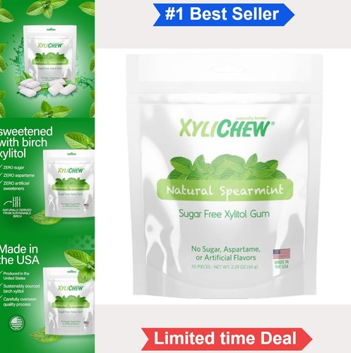 Xylitol gum spearmint sugar - gum,