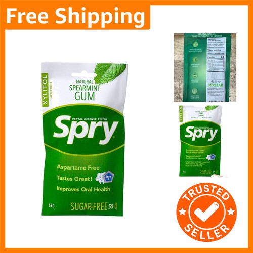Natural spearmint chewing gum - natural,